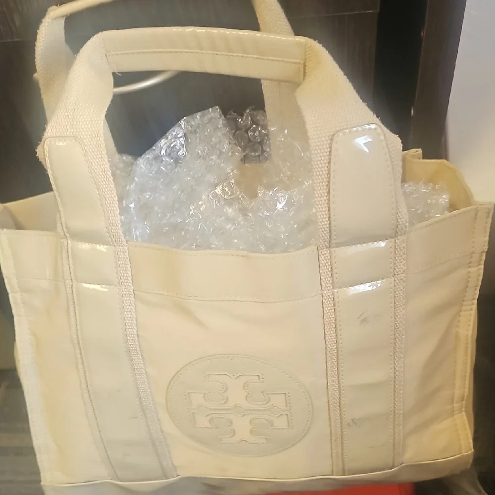 Tory Burch Beige Tote Bag - Picture 1 of 8